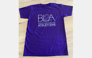 t-shirt coton violet vente flash (30 pièces seulement)